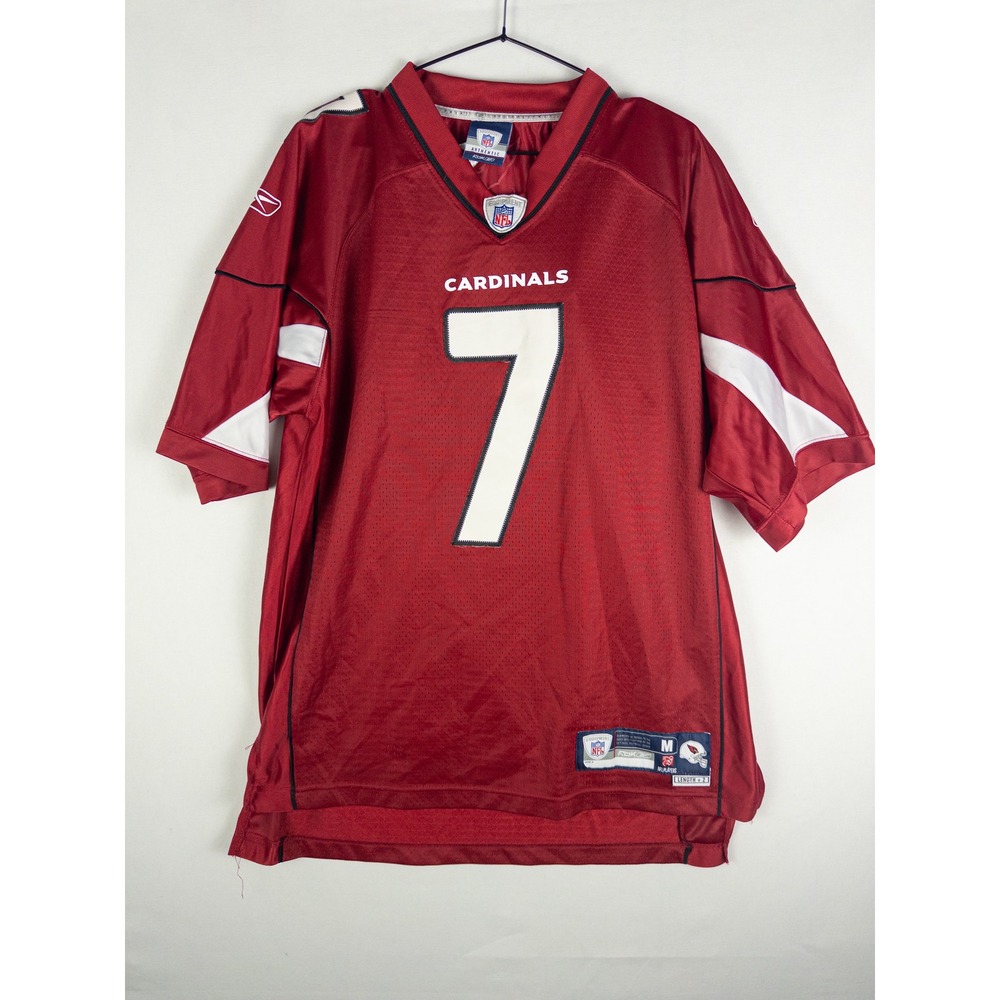Reebok NFL Arizona Cardinals #7 Leinart Football Jersey Mens M Red Streetwear Re